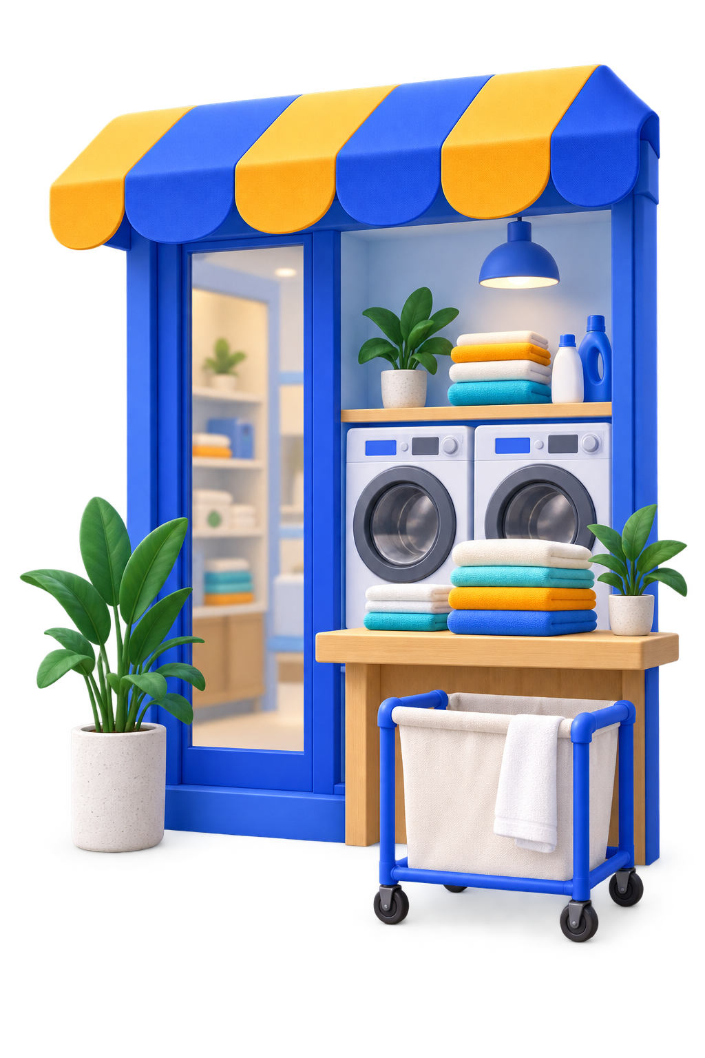 Ilustrasi toko laundry